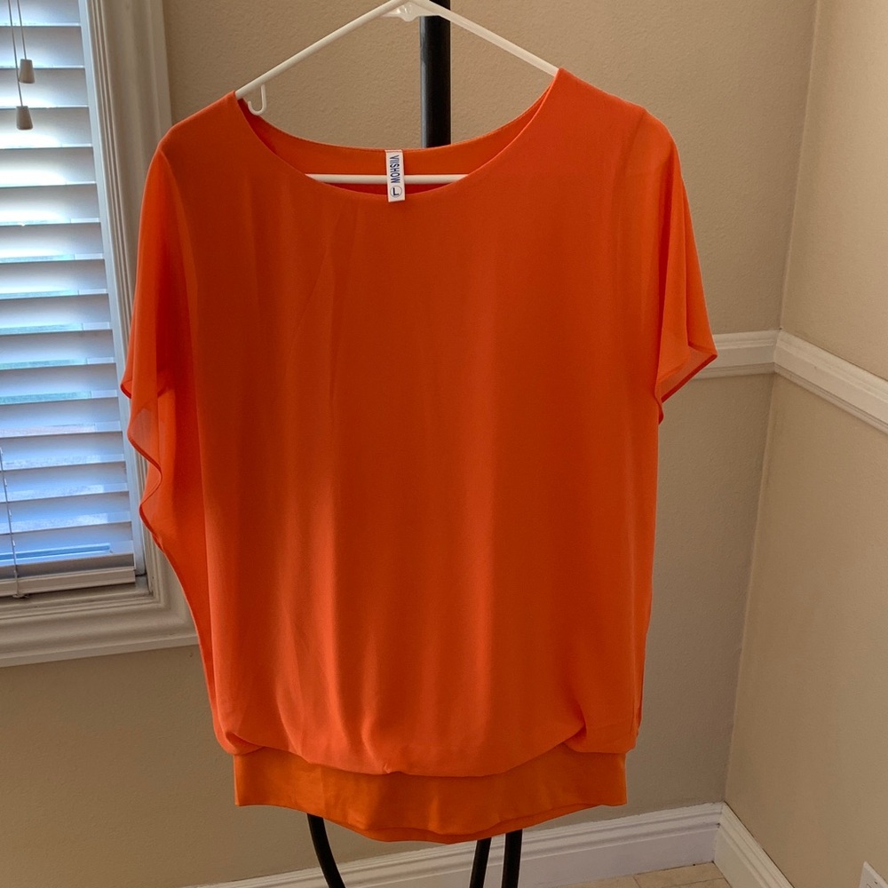 Vibrant Orange Women's Blouse